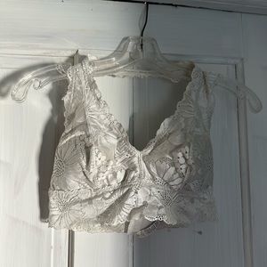 Lace halter bralette